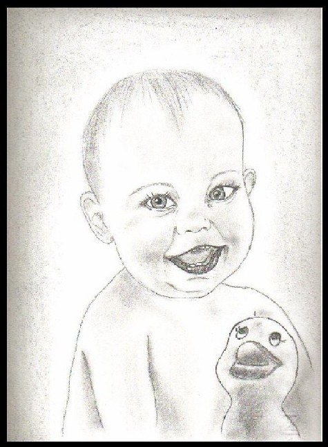 Bambino con paperella